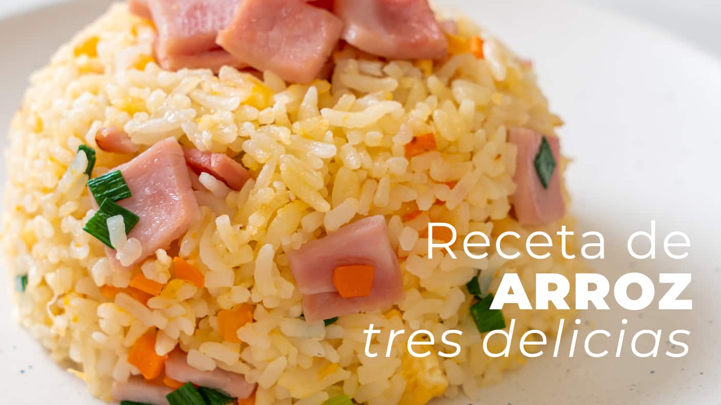 Receta de arroz tres delicias